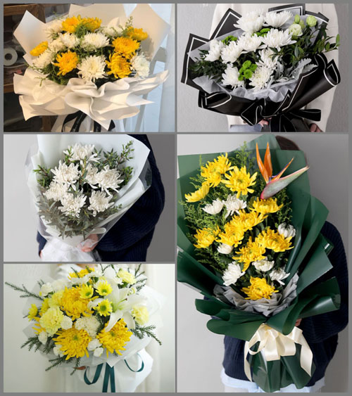 广东梅州市蕉岭县长潭镇麻坑村白事花束代送